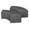 Regency Ottomans, 58 W, 19 H, Vinyl, Grey N6265GY2PK - alternate 1